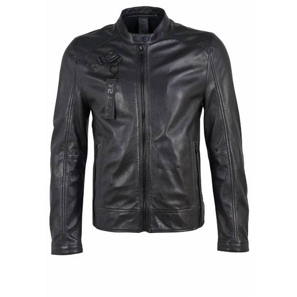 NEW MAURITIUS men's leather jacket in black - Picture 1 of 2